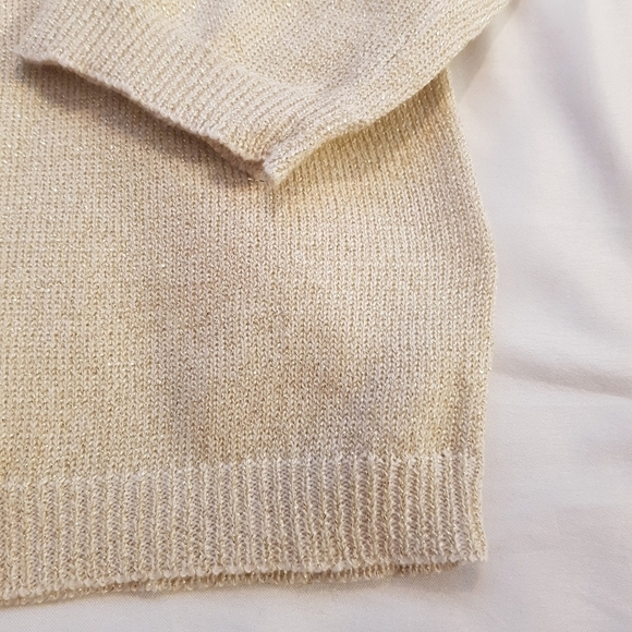 Minoti girls size 9-10 years Sparkly gold sweater - Picture 6 of 6